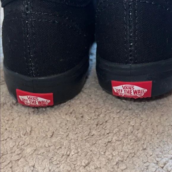 Van’s Black Lace-Up Shoes Toddler - Picture 4 of 9